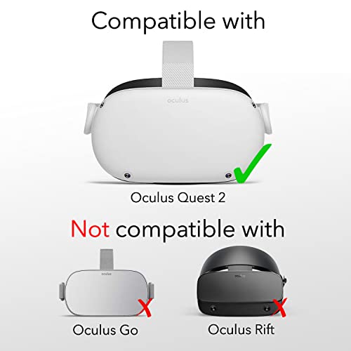 צרור Wasserstein - VR אוזניות עמדת עור & ערכת עור סיליקון תואמת ל- Oculus Quest 2