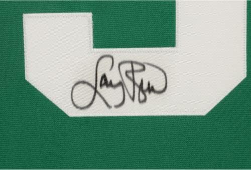 לארי בירד בוסטון סלטיקס SM Deluxe ממוסגרת חתימה ירוקה מיטשל ונס ג'רזי אותנטי - גופיות NBA עם חתימה