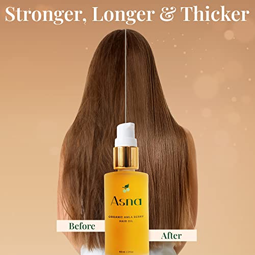 שמן שיער אמלה, שמן צמיחת שיער בכבישה קרה על ידי אסנה, אורגני, שמנים לטיפול בשיער לכל סוגי