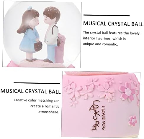 Bootoyard 1pc Ball Ball Ball Box Para Mesa de Musical Globe Valentine S Day Box Comalic