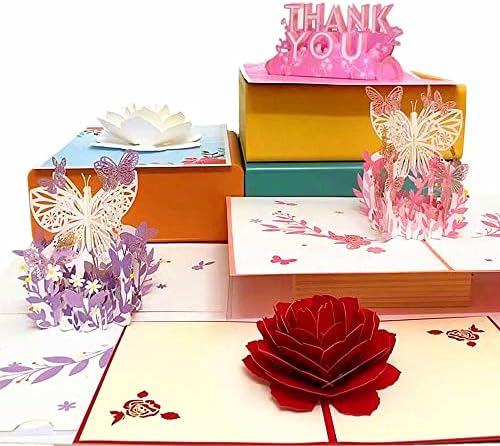 5-חבילה תודה לך מתנה כרטיס חושב של אתה צצים מתנה כרטיסי ברכה כרטיסי עבור מישהו כל אירוע ברכה חג האהבה