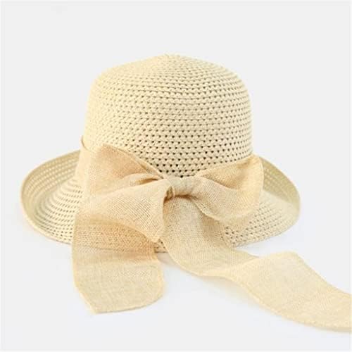 לרכוש קיץ שמש כובעי נשים מתקפל קש בטנת שמש רחב ברים תקליטונים קלוש כובע חופשת חוף סגנון