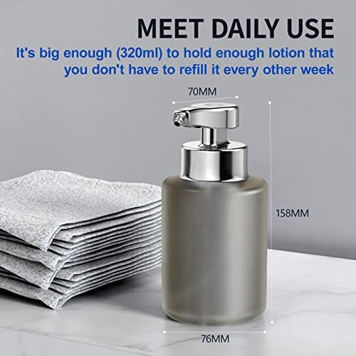 מתקן סבון אוטומטי של Symini, 11 גרם מקצף נטול נגיעה מתקן סבון ידיים למים מתקן סבון קצף אטום למים נטען ידיים