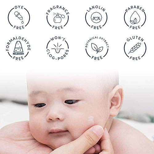 קרם לחות לתינוקות ללא גלוטן ללא ניחוח, משאבת 16 אונקיות, האריזה עשויה להשתנות