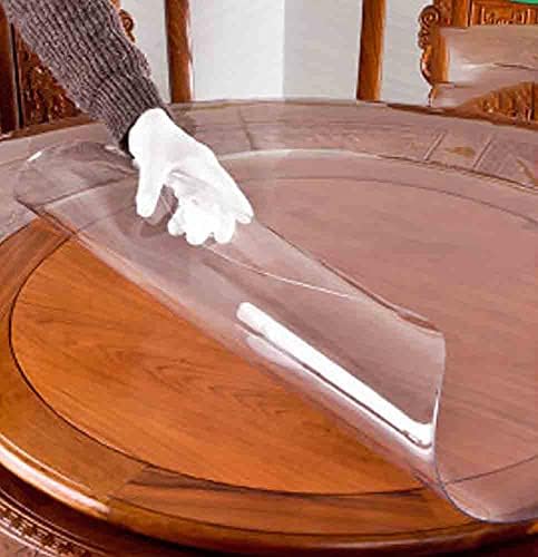 פרקלה עגולה עגולה מפלסטיק שולחן שולחן שולחן מגן ריהוט עיגול כיסוי ויניל עמיד למים PVC עמיד