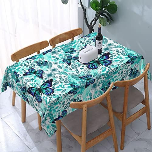 בד שולחן ירוק לגן הבוטני של באפקוקו לאביב קיץ, מפת שולחן עמידה למים לחדר אוכל למטבח, מסיבת פיקניק,