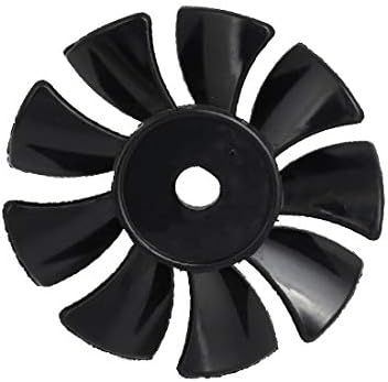 X-DREE 550W/750W 9 Vane Air Compressor Replacement Fan Black 2pcs(Ventilador de repuesto para