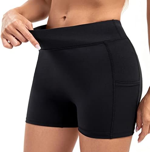 מכנסיים קצרים אתלטים חמודים לנשים אימון יוגה בחדר כושר הפעלת אופנוען סטרץ 'סטרץ' בגדים מותניים גבוהים