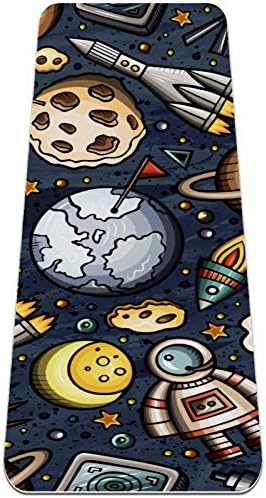 יוניסי קריקטורה גלקסי חלל חלל עבה החלקה תרגיל וכושר 1/4 מזרן יוגה ליוגה פילאטיס & רצפה כושר תרגיל