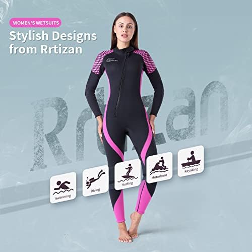 Rrtizan Butide Butide, 3 ממ הגנה על עור חליפות רטובות לנשים במים קרים, חליפת צלילה מלאה בגוף לשחייה בגלישת