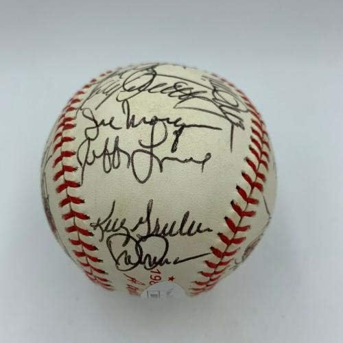 1989 משחק הכוכבים החתום על בייסבול קירבי פאקט קאל ריפקן נולאן ראיין JSA COA - כדורי בייסבול עם חתימה