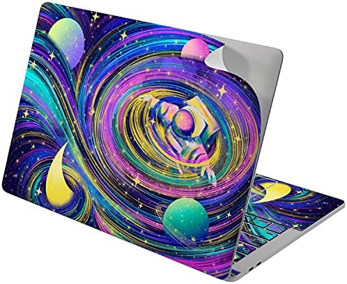 עור ויניל אלטרנטיבי עור תואם לאוויר MacBook 13 אינץ 'מק פרו 16 רשתית 15 12 2020 2019 2018 צבעי מים אסטרונאוט נוף