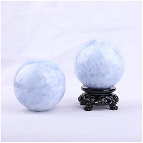 1pc 50 ממ -90 ממ טבעי כחול סלסטיט כדור אנרגיה לאנרגיה לריפוי קישוט ביתי ריפוי אבן מחלקת רוחות רעות ציור