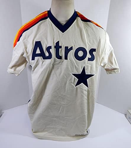 1983 יוסטון אסטרוס ריק משחק הונפק ג'רזי לבן 46 DP35801 - משחק משומש גופיות MLB