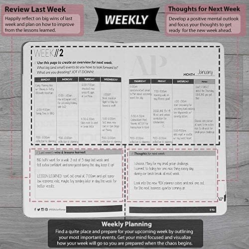 מתכנן פעולה של 90 יום מדי יום, שבועי, חודשי ללא תאריך תכנון יעדים של לוח שנה - מגדיל את הפרודוקטיביות וניהול