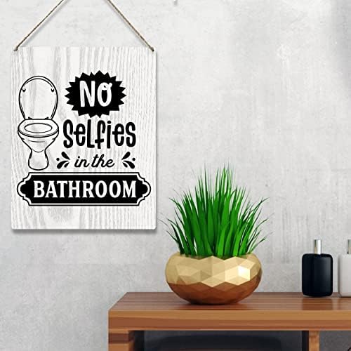 רטרו אין selfies בחדר האמבטיה שלט עץ תליית קיר של שלט חווה - שלט בחדר אמבטיה שלט לשירותים לשירותים מתנות