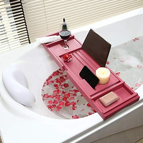 קדדי אמבטיה יכולים להתרחץ עם מגש שולחן הניתן להרחבה לשימוש עם מדפי ספרים וקופסאות סבון בחינם ללא ניקוב,