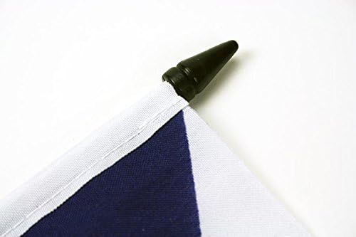 דגל AZ דגל בלגיה מעיל הנשק דגל שולחן 5 '' x 8 '' - בלגי עם דגל שולחן אריה 21 x 14 סמ - מקל פלסטיק שחור ובסיס