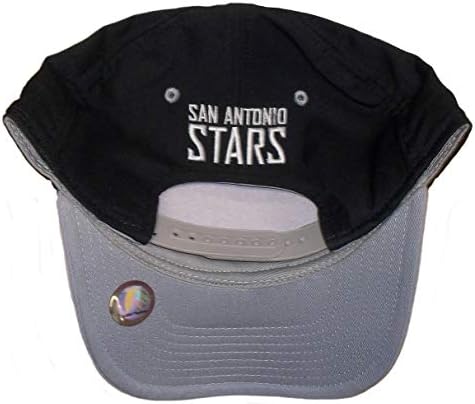 אדידס WNBA סן אנטוניו מככבת כובע מתכוונן מובנה לגברים, גודל אחד, שחור/אפור - VW43Z
