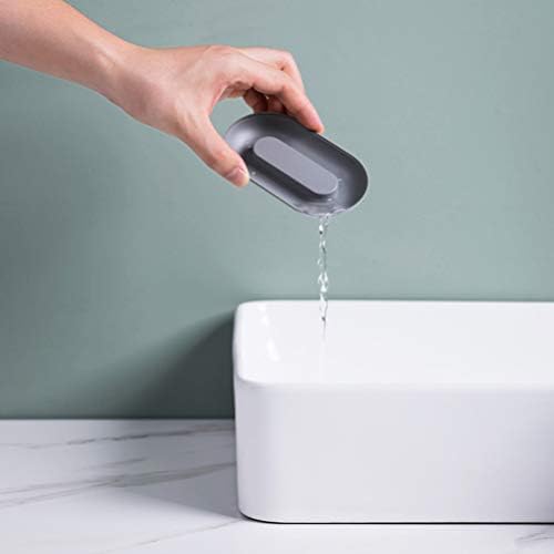 סבון סבון מרפא 2- מחזיק סבון אריזה- כלי סבון מוגדלים ומורחבים לסבון בר עם עיצוב ניקוז שמור על יבש,