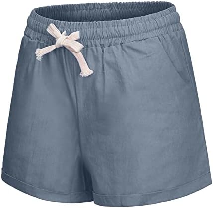 קיץ לעבוד מכנסיים לנשים מכנסיים ריצה רגל גודל מכנסיים קצרים מוצק בתוספת תחבושת נשים ספורט רחב נשים