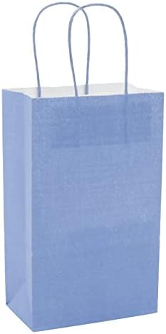 25 חבילה קטן כחול מתנת שקיות עם ידיות לצד טובה, מתנות לעסקים קטנים