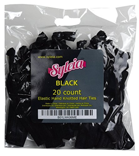 חבילה של 20 שחור שיער קשרי קוקו מחזיקי אלסטי סרט להקת קמט משלוח יד מסוקס לקפל מעל ללא אחיזה חזקה