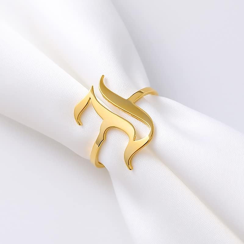 מכתב ראשוני טבעת לנשים זהב טבעת גברים א-ת טבעות ייזום אנילוס אלפבית הון טבעת עבור ילדה-ג-עלה זהב צבע-91965