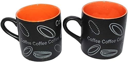 ספל קפה קרמיקה של Artisansorissa, כוס תה גדול למשרד ולבית, 8 גרם, מדיח כלים ומערכת בטוחה של מיקרוגל של 2