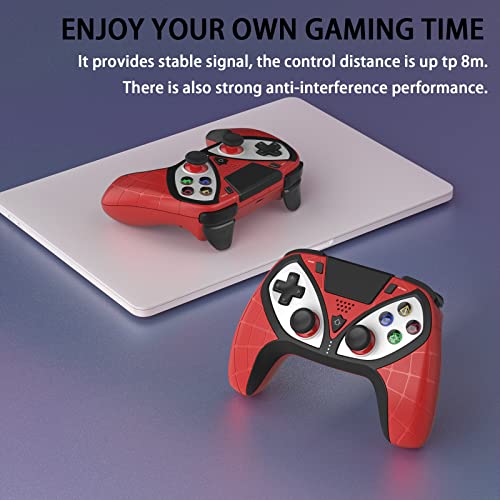 בקר משחק אלחוטי ל- PS4, Geeklin Wireless Gamepad Modystick ל- PS4/PS3/Android/iOS/PC עם ג'ויסטיק משודרג,