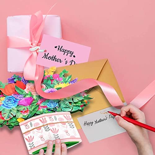 דומור אמהות יום כרטיס, אמהות יום מתנות להצגה סיר של פרחים צצים ברכה כרטיסי עבור אמהות יום