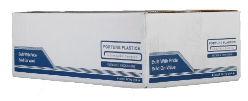 Fortune Plastics Duraroll LDPE 45 ליטר פסולת יכולה אניה, חותם כוכב, שחור, 0.75 מיל, 46 x 40