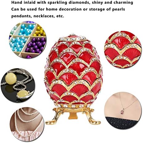 FDIT ביצים אמייל קופסת תכשיטים מלאכת ביצת פסח