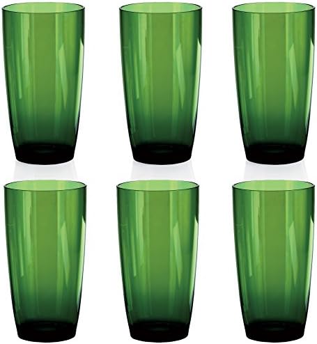 פרימיום עיצוב-מקצועי כיתה כוסות-סט של 6-ירוק