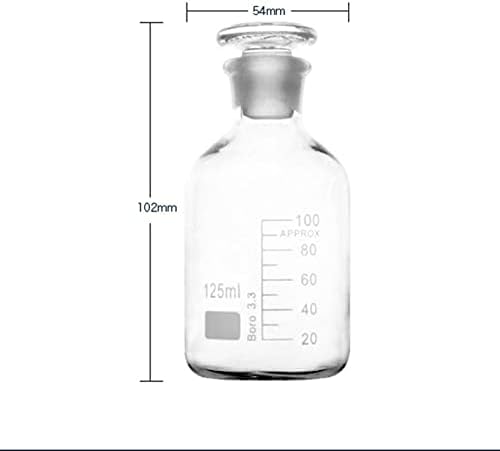 HGGDKDG בקבוק מגיב עם צווארון קטן בקבוק זכוכית 60 מל -1000 מל בקבוק מגיב מעבדה