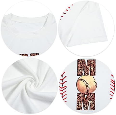 חולצת בייסבול נשים אוהבת בייסבול חולצת טשס חמוד בייסבול גרפיקה גרפיקה קיץ שרוול קצר מזדמן טיז חולצות חופשה