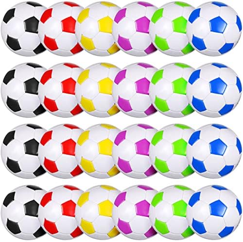 Hydren 24 חבילות כדורי כדורגל עם משאבה מחוץ למכונת צעצועי ספורט תפור כדור כדורגל לנוער אימונים