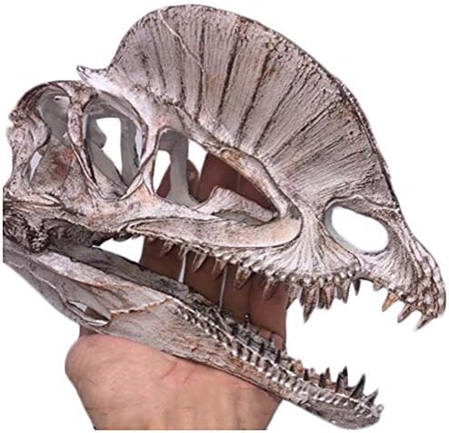 66זקי דילופוזאורוס גולגולת העתק מאובנים גולגולת דגם דינוזאור שלד דגם איור אקווריום קישוט בית תפאורה,