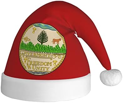 זלטאס מדינת חותם של ורמונט חג המולד כובע למבוגרים רך נוח סנטה כובעי חג המולד לשנה חדשה חג ספקי צד