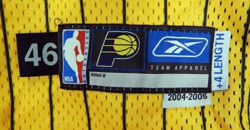 2004-05 אינדיאנה פייסרס משחק ריק הונחה גופיה זהב 46 DP31861 - משחק NBA בשימוש