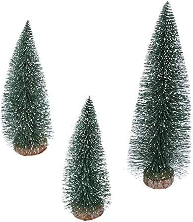 קישוטים לחג המולד של גלפאדה 3 יחידים עדינים עצי חג מולד קטנים עצי חג המולד עצי ראווה קישוטים