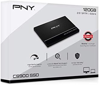 PNY CS900 120GB 2.5 אינץ 'SATA III כונן מצב מוצק פנימי עובד עם ACER ASPIRE E 15, ASPIRE 1, מחשבים ניידים