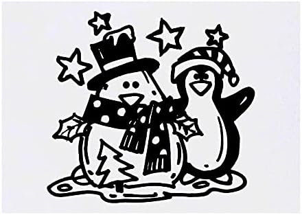 קעקוע זמני של Azeeda 'Penguin ו- Snowpenguin'