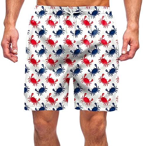 לוח גברים קצר מכנסיים קצרים מזדמנים באביב קיץ מכנסיים קצרים מודפסים מכנסיים חוף ספורט עם כיסים