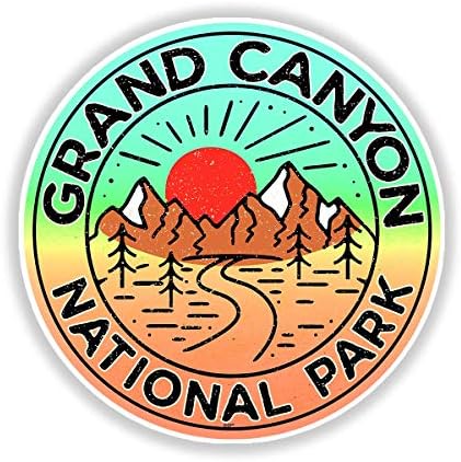 מדבק מדבקות מדבקות פארק לאומי גרנד קניון 3 ויניל אריזונה מחשב נייד משאית מכונית מקורה בחוץ