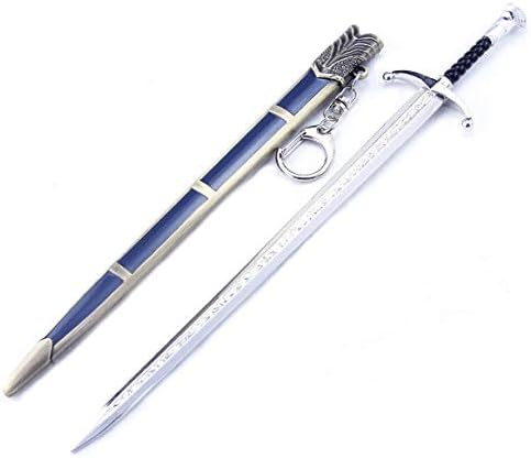 משחקי הכס קולקטיבי 1/6 חרב ג'ון שלג לונגלאק חרב נשק דגם מתכת מודל אקשן אמנויות אוסף אוסף מחזיק מפתחות