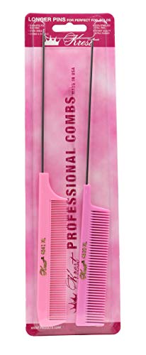 קרסט פינטייל קומבס אריגת סיכול בסדר שן רעשן שיער חיתוך מסרק צבעים 2 יחידות.