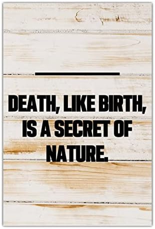 שלטי עץ דקורטיביים לוחות מוות כמו לידה הוא סוד של הטבע בית חווה כניסה משפחתית שלט ציטוט שלטי גינה