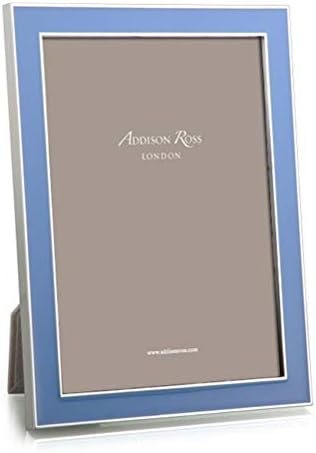 Addison Ross 5x7 Periwinkle כחול אמייל ומסגרת כסף