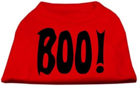 מוצרי חיית מחמד של מיראז 'Boo! חולצות הדפסת מסך אדומות xxl